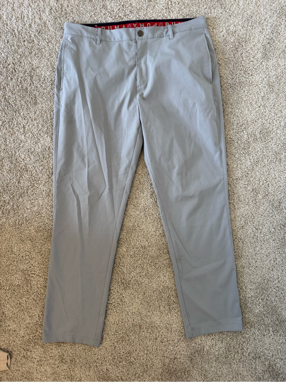 Puma Men's Gray Golf Pants Size 36 Waist